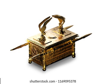 Ark Covenant On White Background 3d Stock Illustration 1169095378