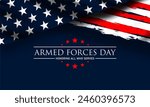 Armed forces day template poster design. Vector illustration of background for Armed forces day. Vector illustration of Celebration background for Armed Forces Day.  