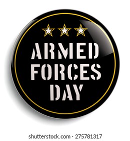 Armed Forces Day USA - American Holiday Stock Image. Clipping Path Included.