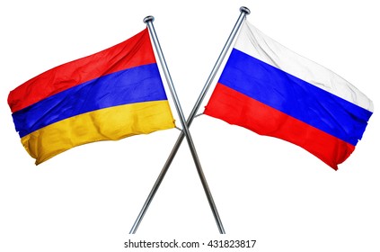 アルメニア国旗とコロンビア国旗 3dレンダリング のイラスト素材 Shutterstock