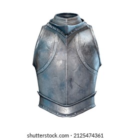 Armour medieval knight steel metal 3d rendering
