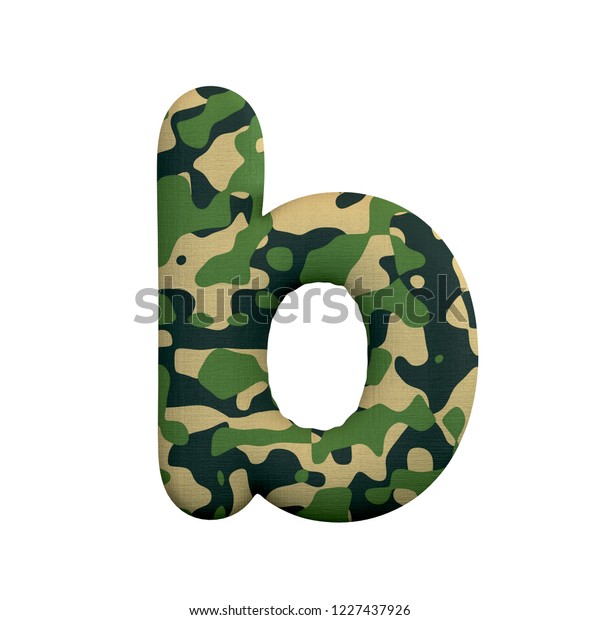 Army Letter B Small 3d Camo のイラスト素材 1227437926