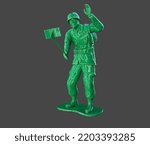 Army Man Selfie - 3d Illustration, 3d Rendering