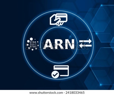 ARN acronym, acquirer reference number concept, unique 23 digit numbers. They are linked to online debit and credit card transactions between two banks.