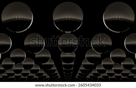 An Array Of Convex Mirrors Preforming Some Function In An Alien Universe - Warm Light