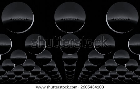 An Array Of Convex Mirrors Preforming Some Function In An Alien Universe - Cold Light