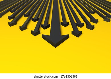 Arrow background image 3D illustration