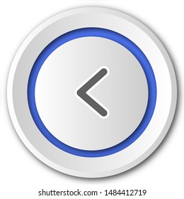 Arrow Circle Icon Button Isolated On White Background