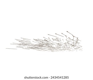Arrow isolated on background. 3d rendering - illustration