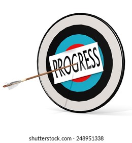 Arrow, progress  and board