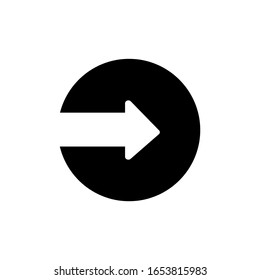 Arrow right icon. Simple pointer icons for ui and ux, website or mobile application