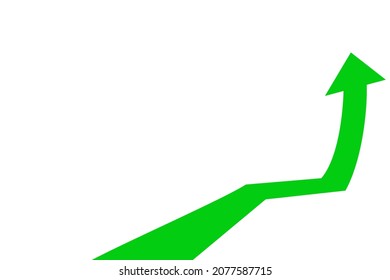 An Arrow Showing Upward Movement