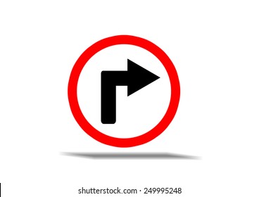 Arrow Turn Right Sign