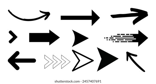  Arrow vector collection Modern simple arrows png