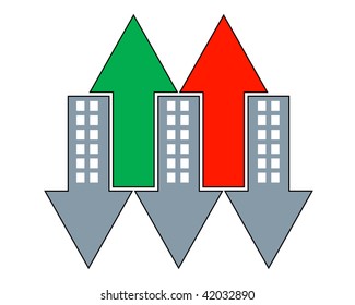 Arrows symbol target concept