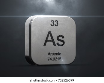 Americium Element Periodic Table Metallic Futuristic Stock