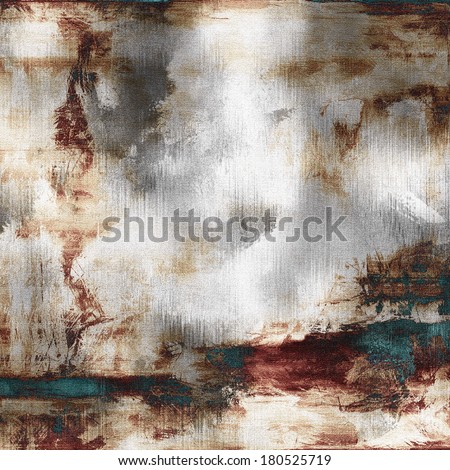 art abstract acrylic background in white, grey, brown, purple and green-blue colors