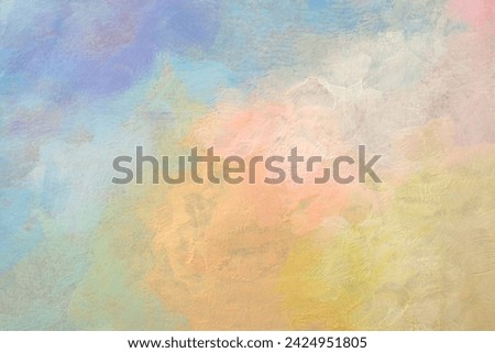 Art Abstract acrylic and watercolor painting smoke blot wall. Pastel Color texture background.