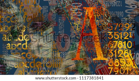 Similar – Image, Stock Photo Letters | blue rusty mailbox on a store | antique beauty.