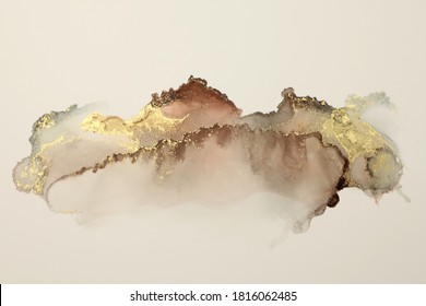 Art Abstract  watercolor flow blot painting. Color canvas marble texture background. Alcohol ink.