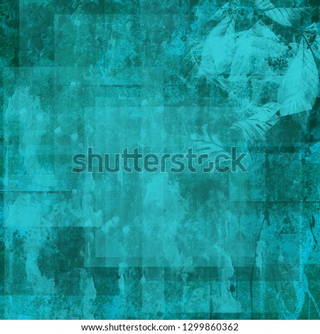 Art abstrcat turquoise blue color grunge style vintage old rough rexture background for web and print Stock photo © 