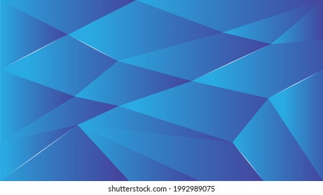A art of blue polygon pattern.