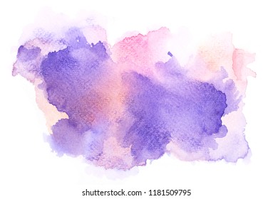 Art Brush Purple Watercolor.color Shades Beautiful Image