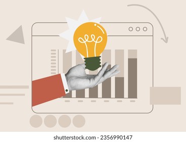 art collage of business analytics, report, planning. Creative concept for web banner, social media banner, business presentation, marketing material. - Powered by Shutterstock