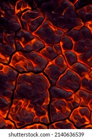 Art Color Of Red Hot Lava