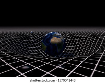 Art Concept Earth Moon On Gravity Stock Illustration 1570341448 ...