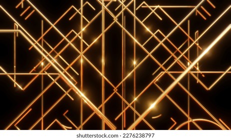 Art Deco Background 3D Rendering