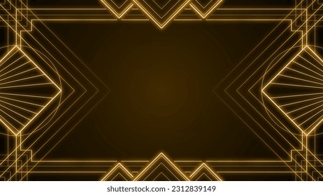 Art Deco Background 3D Rendering