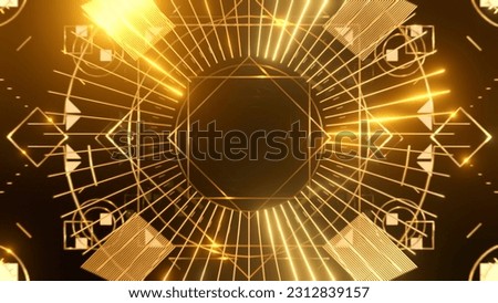Art Deco Background 3D Rendering
