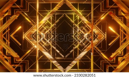 Art Deco Background 3D Rendering