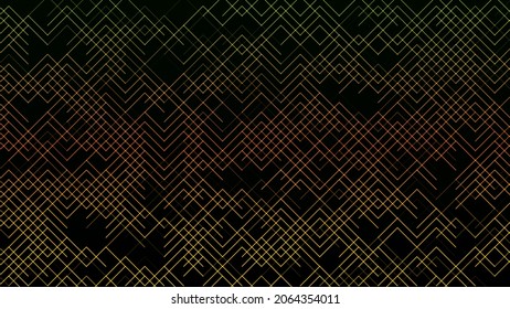 Art deco orange pattern background with diamond shapes. Geometric seamless patterns. Abstract geometric graphic design print pattern. Vintage art deco texture. Design templates for background