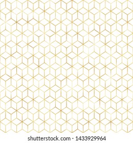 Art Deco Seamless Pattern - Repeating metallic pattern design with art deco motif