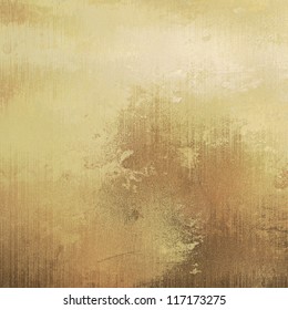 art dust textured monochrome background in old gold, beige and brown colors