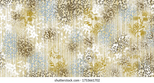 Art floral texture background with multi color, Matt Abstract Pattern Texture, Colorful mosaic illustration with geometric pattern,Decorative festive composition,Wall Art Decor,Textile Art, Motif.