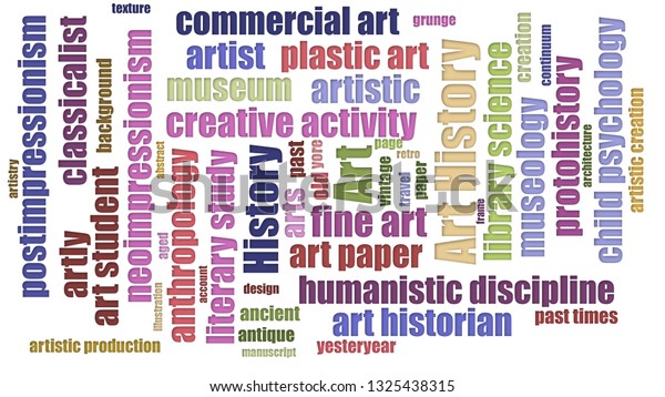 Art History Word Cloud Jumbled Isolated Stock Illustration 1325438315 ...