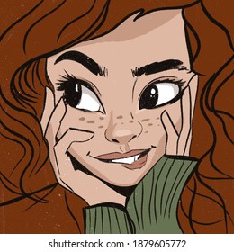 Vintage Cartoon Redhead Woman Images Stock Photos Vectors Shutterstock