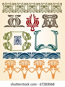 Art Nouveau Symbol Sign Stock Illustration 67283068