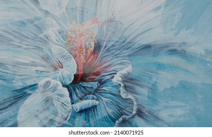 
flor pintada arte brote