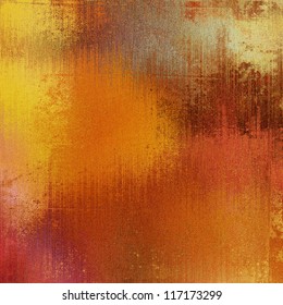 art paper texture for background in orange, red, gold, beige, yellow, grey and brown blots