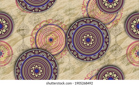 Art round background with multi color, Matt Abstract Pattern Texture, Colorful mosaic illustration with geometric pattern, Decorative festive composition, Wall Art Decor, Textile Art, 3d Motif.