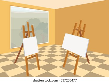 Art studio interior