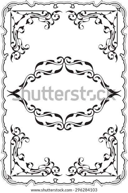 Art vintage\
baroque frame is isolated on\
white