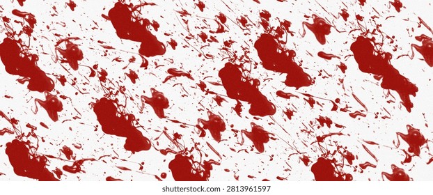 Art.description: showing white surface covered in numerous red splatters, drops, and irregular stains keywords: red,...