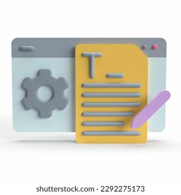Artificial Intelligence 3d Icon Set