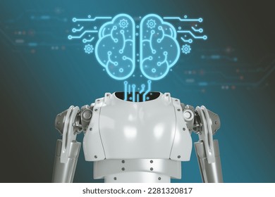 Artificial intelligence brain ai modern technology concept Learning and development of the technology of the future, AI, robots developed from modern technology.