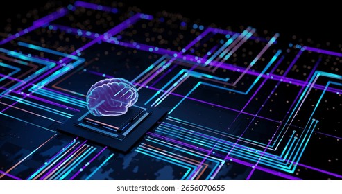 Artificial Intelligence Brain on CPU Chip with Digital Neural Network Pathways
